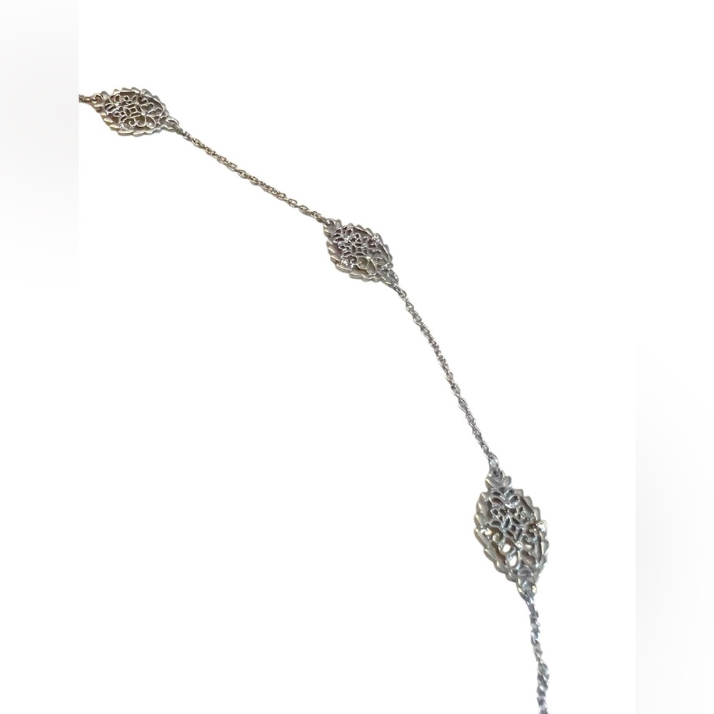 Ann Taylor Elegant Silver Toned Necklace - Picture 2 of 7